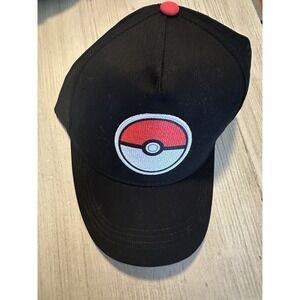 Pokemon Pokeball Baseball Hat - Youth Black